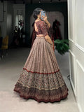 Elegant Bandhej And Ajrakh Printed Silk Lehenga Choli - women's fashion mart