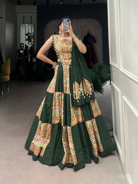 Phenomenal Pure Cotton  Lehenga Choli with printed Design - women's fashion mart