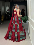 Phenomenal Pure Cotton  Lehenga Choli with printed Design - women's fashion mart