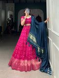Traditional Zari Weaved Viscos Silk Lehenga Choli - women's fashion mart