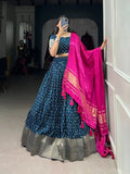 Traditional Zari Weaved Viscos Silk Lehenga Choli - women's fashion mart