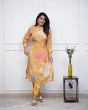 💃Enjoy New Floral Kurta Pant set with amazing lace Work ❤️ (WACD05)  women's fashion mart