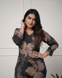 💃Enjoy New Floral Kurta Pant set with amazing lace Work ❤️ (WACD01)  women's fashion mart