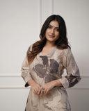 💃Enjoy New Floral Kurta Pant set with amazing lace Work ❤️ (WACD03)  women's fashion mart