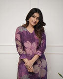 💃Enjoy New Floral Kurta Pant set with amazing lace Work ❤️ (WACD04)  women's fashion mart