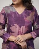 💃Enjoy New Floral Kurta Pant set with amazing lace Work ❤️ (WACD04)  women's fashion mart
