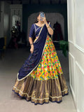 Exquisite Mysore Silk Pichwai Printed Zari Weaved Lehenga Choli - women's fashion mart