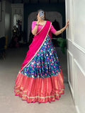Exquisite Mysore Silk Pichwai Printed Zari Weaved Lehenga Choli - women's fashion mart