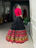 Exquisite Tussar Silk Bandhej and Patola Printed Lehenga Choli - women's fashion mart