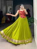 Enchanting Pure Rayon Embbosed Design Lehenga Choli -Lehenga Choli Maroon / M women's fashion mart