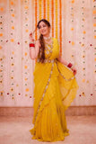 Designer Party Wear Lehenga Saree With Stitched Blouse -Georgette Saree Default Title women's fashion mart