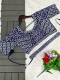 Embroidered Cording Work Ready-to-Wear Saree with Matching Embroidery Blouse - Default Title women's fashion mart