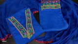 Ethnic Heavy Rayon Salab Set with Intricate Handwork Embroidery – Fully Stitched Kurti, Pant & Cotton Dupatta - S women's fashion mart