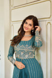 Georgette Embroidered Choli Set with Shrug & Lehenga - XXL women's fashion mart