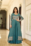Georgette Embroidered Choli Set with Shrug & Lehenga - XXL women's fashion mart