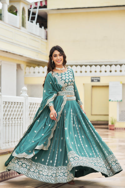 Midnight Radiance Georgette Sequence Lehenga Choli - XXL women's fashion mart