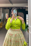 Tradition With Modern Floral Prints Dola Silk Lehenga Choli - XXL women's fashion mart