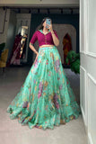 Effortless Elegance Lightweight Organza Co-Ord Set Lehenga - XXL women's fashion mart