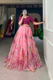 Effortless Elegance Lightweight Organza Co-Ord Set Lehenga - XXL women's fashion mart