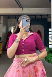 Effortless Elegance Lightweight Organza Co-Ord Set Lehenga - XXL women's fashion mart