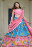 Kalamkari Festival Special Lehenga Choli Set with Dupatta - XXL women's fashion mart