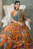 Rangmayi Kalamkari Print Lehenga Choli Set - XXL women's fashion mart
