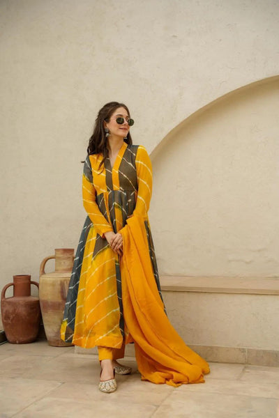Vrinda Leheriya Fusion Suit Set - 3XL women's fashion mart