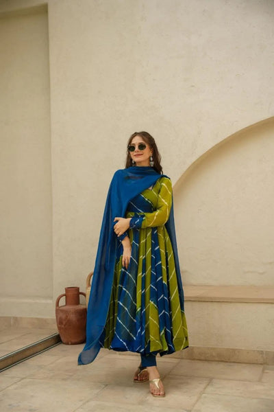 Vrinda Leheriya Fusion Suit Set - 3XL women's fashion mart