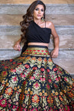 Midnight Elegance Banarasi Lehenga Set - 4XL women's fashion mart