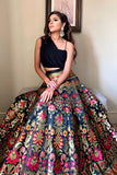 Midnight Elegance Banarasi Lehenga Set - 4XL women's fashion mart