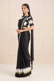 Georgette Black Party Wear Embroidery Sequence Work Saree - Default Title women's fashion mart