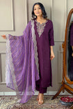 Viscose Silk Kurti Pant & Dupatta Set - S women's fashion mart