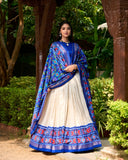 Elegant Designer Tussar Silk Patola Printed Lehenga Choli Set - women's fashion mart