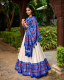 Elegant Designer Tussar Silk Patola Printed Lehenga Choli Set - women's fashion mart