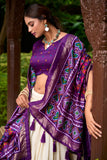 Elegant Designer Tussar Silk Patola Printed Lehenga Choli Set - women's fashion mart