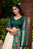 Elegant Designer Tussar Silk Patola Printed Lehenga Choli Set - women's fashion mart