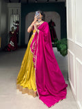 Plain Zari Weaved Chanderi Silk Lehenga Choli - women's fashion mart