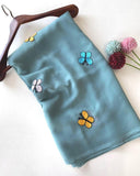Butterfly Pattern Georgette Saree  women's fashion mart
