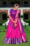 Stunning Dola Silk Shibori Printed Purple lehenga Choli - women's fashion mart
