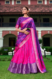 Stunning Dola Silk Shibori Printed Purple lehenga Choli - women's fashion mart