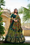 Impressive Tussar Silk Kalamkari Printed Lehenga Choli Set - women's fashion mart