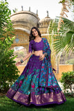 Impressive Tussar Silk Kalamkari Printed Lehenga Choli Set - women's fashion mart