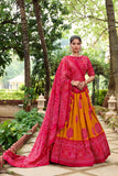 Ravishing Tussar Silk Lehenga Choli  With Bandhej Print - women's fashion mart