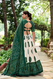 Ravishing Tussar Silk Lehenga Choli  With Bandhej Print - women's fashion mart