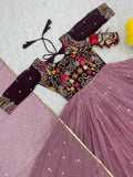 Lavender Bliss Festival Gown with Dupatta - XXL women's fashion mart