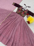 Lavender Bliss Festival Gown with Dupatta - XXL women's fashion mart