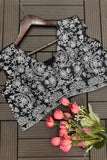Modern Embroidery ready to wear saree with Embroidery Blouse - Default Title women's fashion mart
