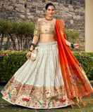 Paithani Jacquard Silk Weaving Zari Worked Lehenga Choli - women's fashion mart