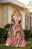Paithani Jacquard Silk Weaving Zari Worked Lehenga Choli - women's fashion mart