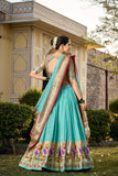 Paithani Jacquard Silk Weaving Zari Worked Lehenga Choli - women's fashion mart